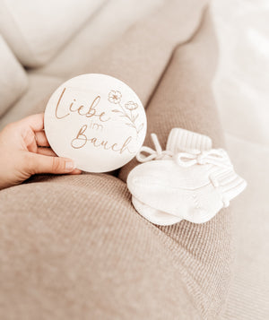 20 Meilensteinkarten Schwangerschaft aus Holz 20 Stück - BohoWildflowerVibes