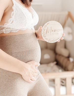 20 Meilensteinkarten Schwangerschaft aus Holz 20 Stück - BohoWildflowerVibes