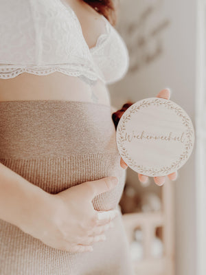 20 Meilensteinkarten Schwangerschaft aus Holz 20 Stück - BohoWildflowerVibes