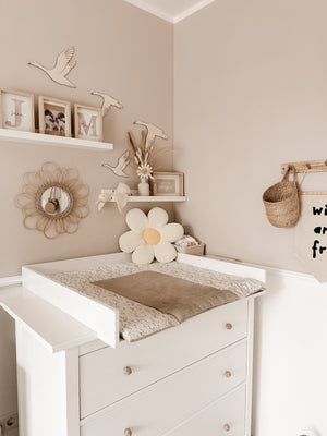 4 Fluggänse aus Holz - graviert