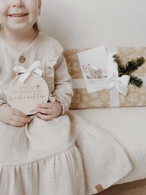 Countdowntafel Weihnachten aus Holz - BohoWildflowerVibes