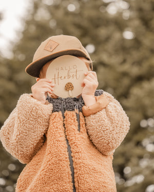 Hallo Herbst Holztafel