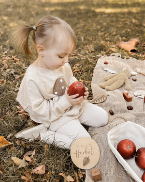 Hallo Herbst Holztafel
