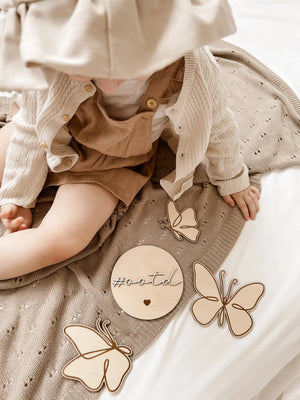 Meilensteinkarte - #ootd, Outfit of the day - BohoWildflowerVibes