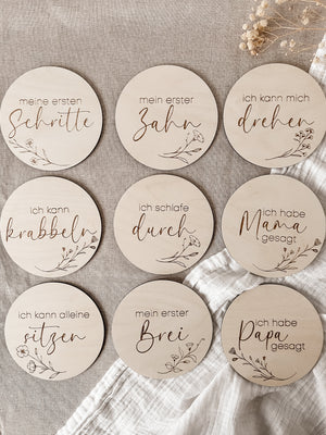 Meilensteinkarten - meine ersten Meilensteine Produktauswahl 9 - BohoWildflowerVibes