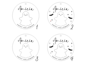Personalisierter Halloween Anhänger - Geist