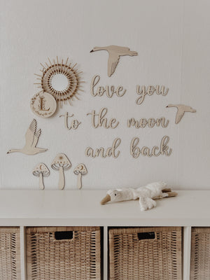 Personalisiertes Holzschild mit Buchstabe - BohoWildflowerVibes