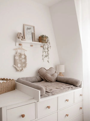 Rattan Buchstabe aus Holz, Wanddekoration, Alphabet, Kinderzimmer und Babyzimmer - BohoWildflowerVibes