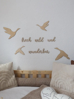 Schriftzug - frech wild und wunderbar - BohoWildflowerVibes