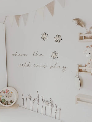 Schriftzug- where the wild ones play - BohoWildflowerVibes