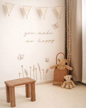 Schriftzug - you make me happy