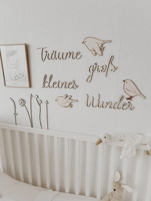 Schriftzug- Träume groß kleines Wunder - BohoWildflowerVibes