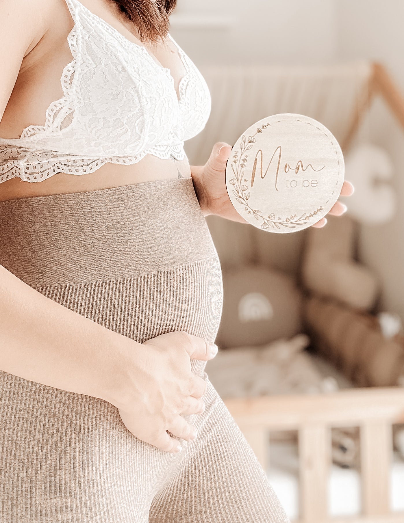 20 Meilensteinkarten Schwangerschaft aus Holz 20 Stück - BohoWildflowerVibes