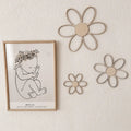 3 Holzblumen Wanddeko für Kinder- und Babyzimmer - BohoWildflowerVibes