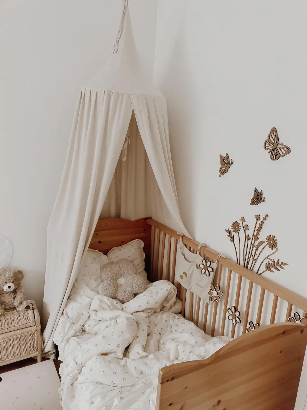 3 Schmetterlinge aus Holz - Nussbraun Wanddekoration, Kinderzimmer - BohoWildflowerVibes