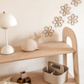5 Holzblumen