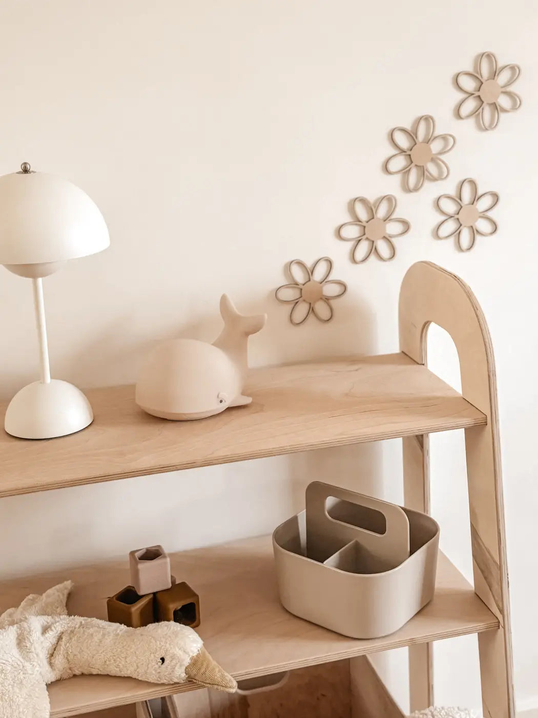 5 Holzblumen