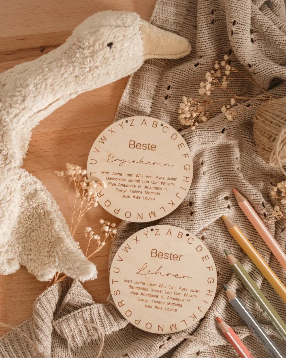 Beste Lehrerin, Beste Erzieherin Holztafel | Abschiedsgeschenk für Erzieher und Lehrer | Kindergarten | Grundschule