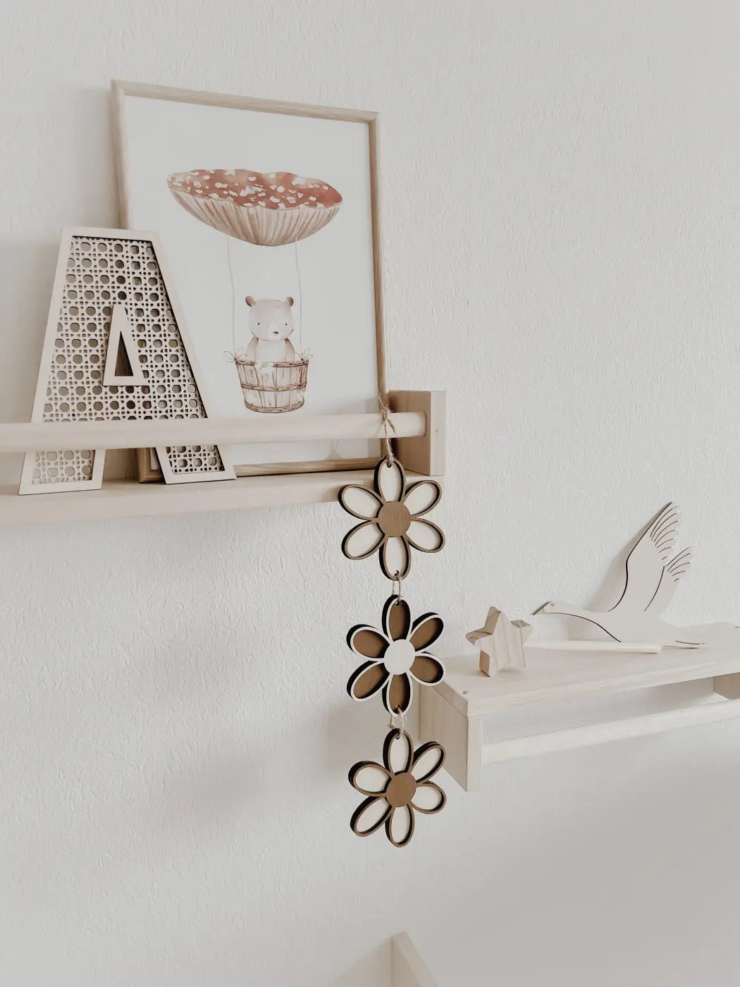 Blumenkette zum aufhängen, Dekoration für das Kinderzimmer und Babyzimmer - BohoWildflowerVibes