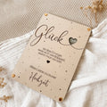 Geldgeschenk zur Hochzeit aus Holz
