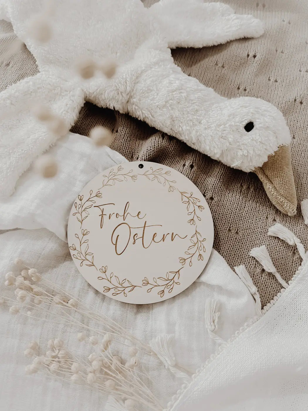 Frohe Ostern Tafel - BohoWildflowerVibes