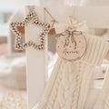Geschenkanhänger Christbaumschmuck aus Holz – Persönliche Weihnachtsdeko