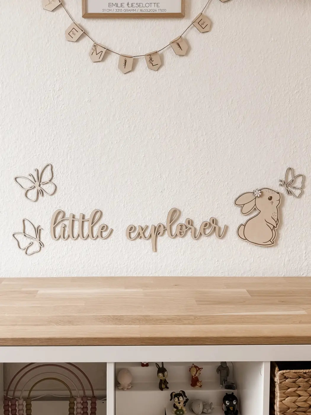 Hase mit Blümchen - BohoWildflowerVibes