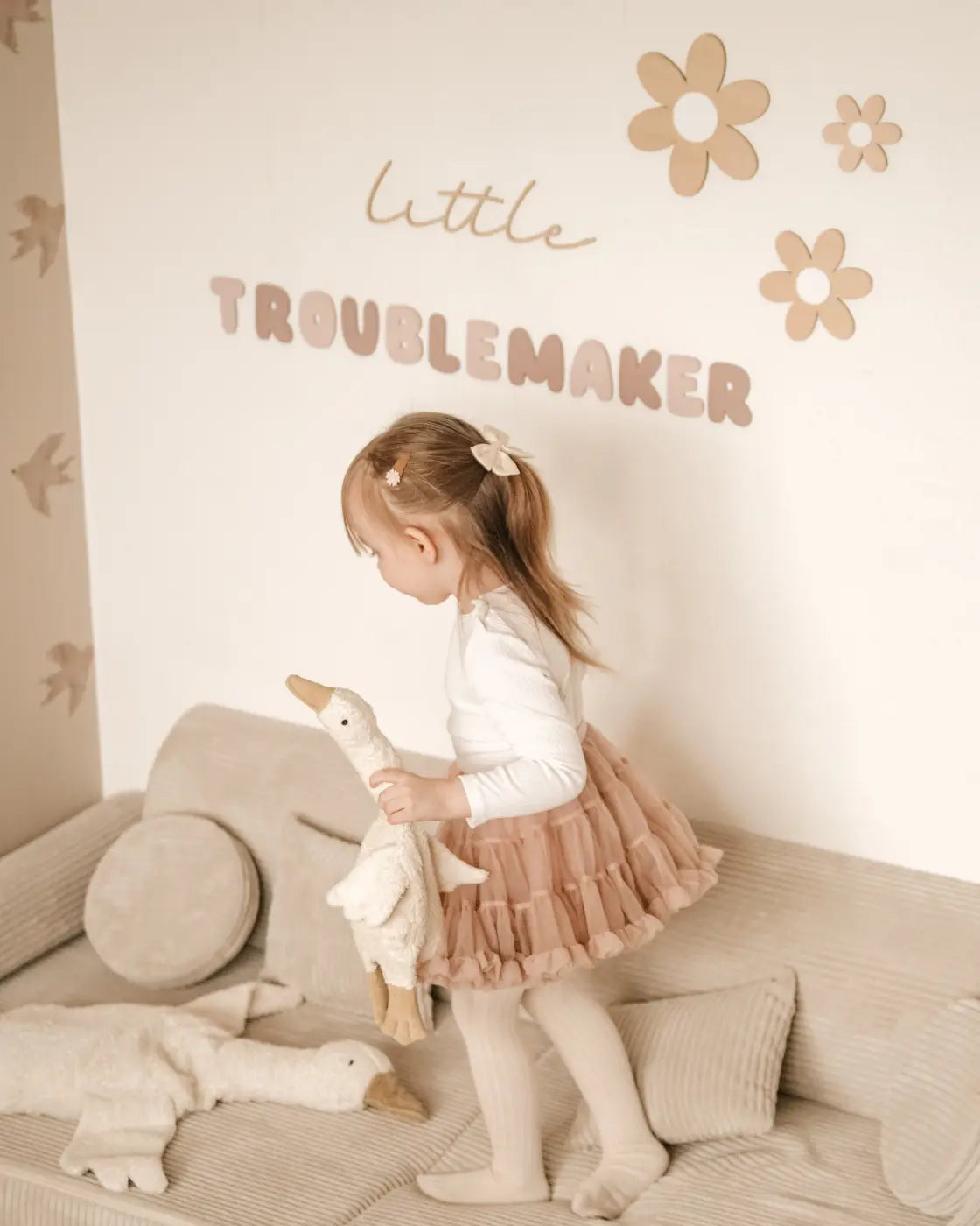 little troublemaker - Schriftzug aus Holz