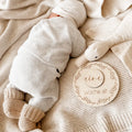 Meilensteinkarten - Baby erstes Jahr mit Einlegescheiben - BohoWildflowerVibes