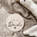 Meilensteinkarte - I love you Dad