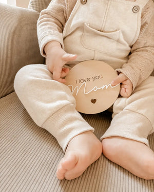 Meilensteinkarte - I love you Mom
