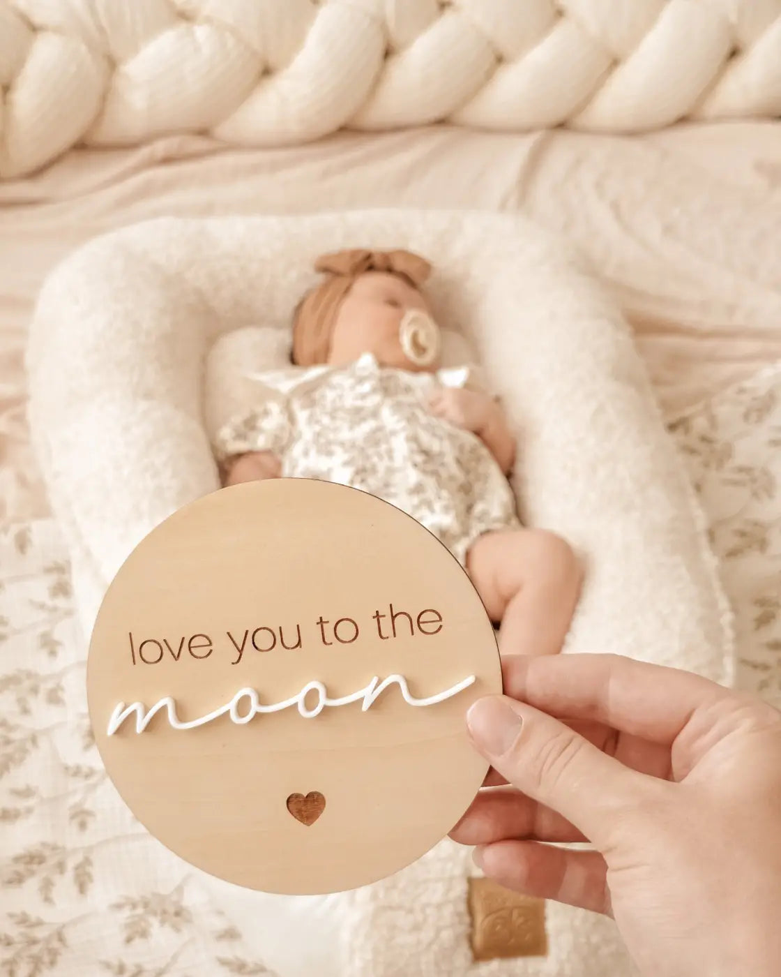 Meilensteinkarte - love you to the moon