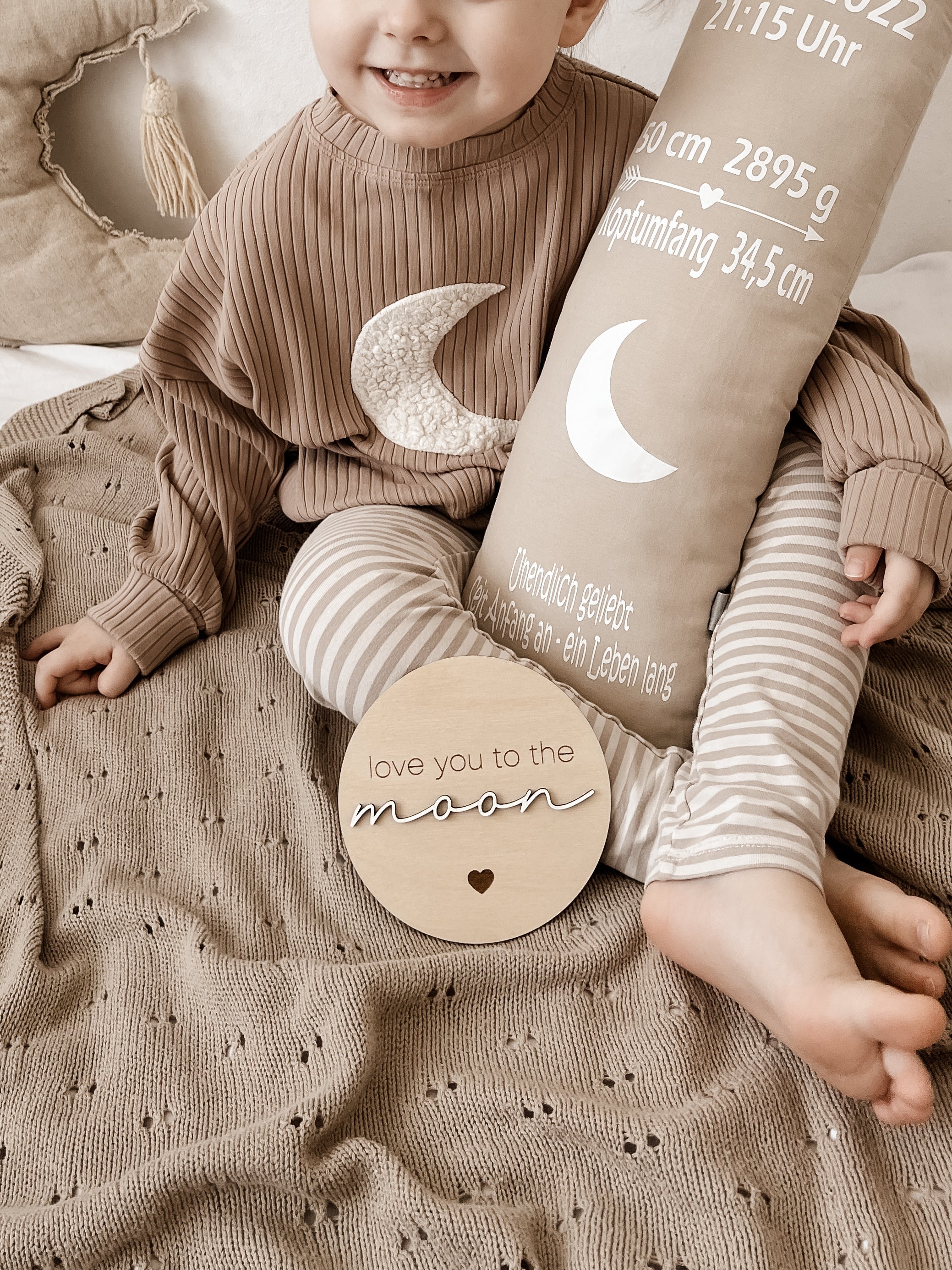 Meilensteinkarte - love you to the moon