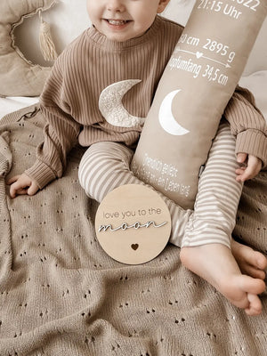 Meilensteinkarte - love you to the moon