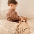 Personalisierte Holztafel mit Namen - fürs Kinderzimmer