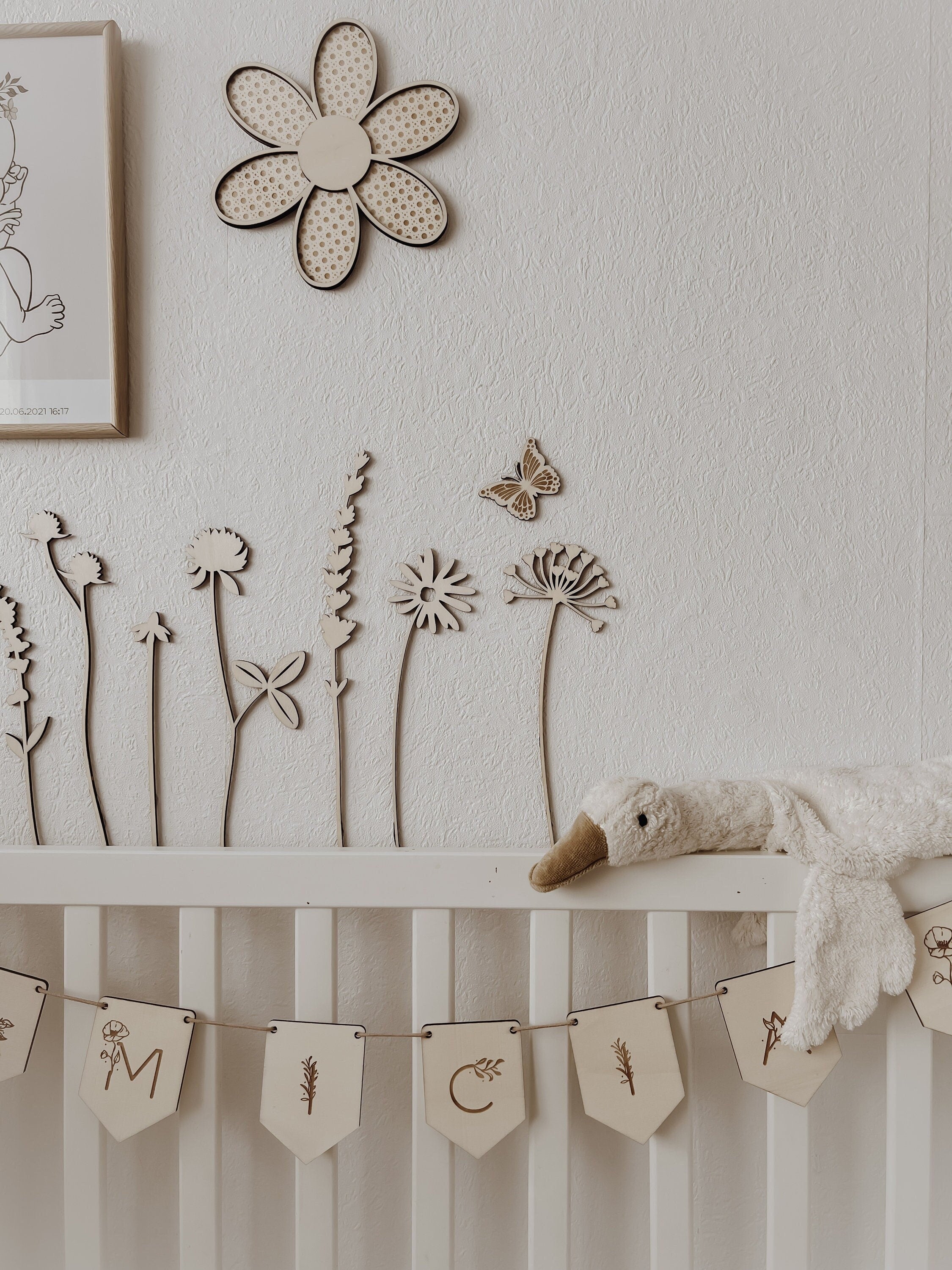 Personalisierte Wimpelkette mit Wunschmotiven - BohoWildflowerVibes