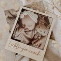 Polaroid Rahmen, Fotorahmen aus Holz - Lieblingsmensch - BohoWildflowerVibes