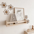 Rattan Buchstabe aus Holz Wanddekoration Alphabet Kinderzimmer und Babyzimmer