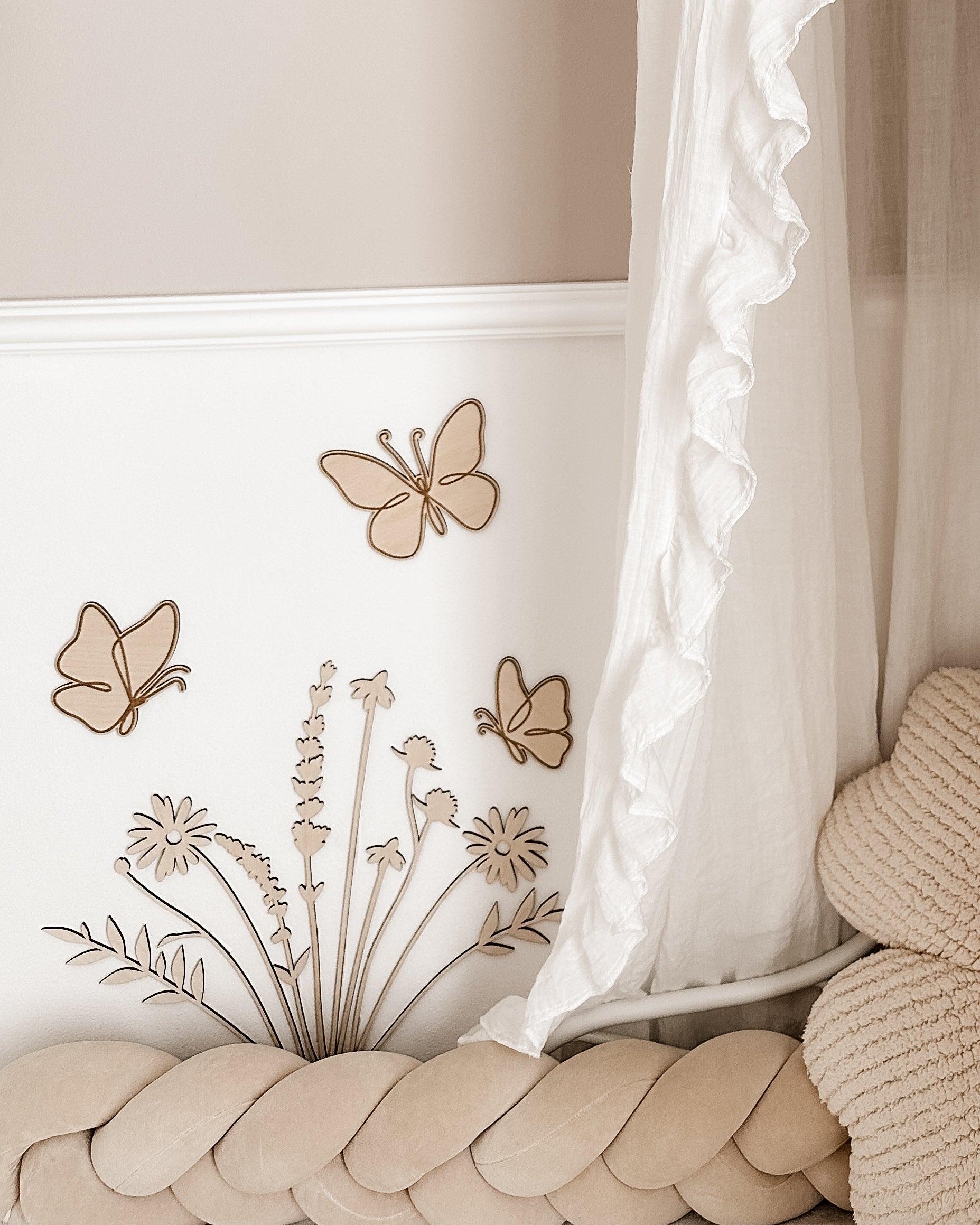 Schmetterlinge aus Holz - graviert