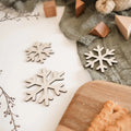 Schneeflocken aus Holz