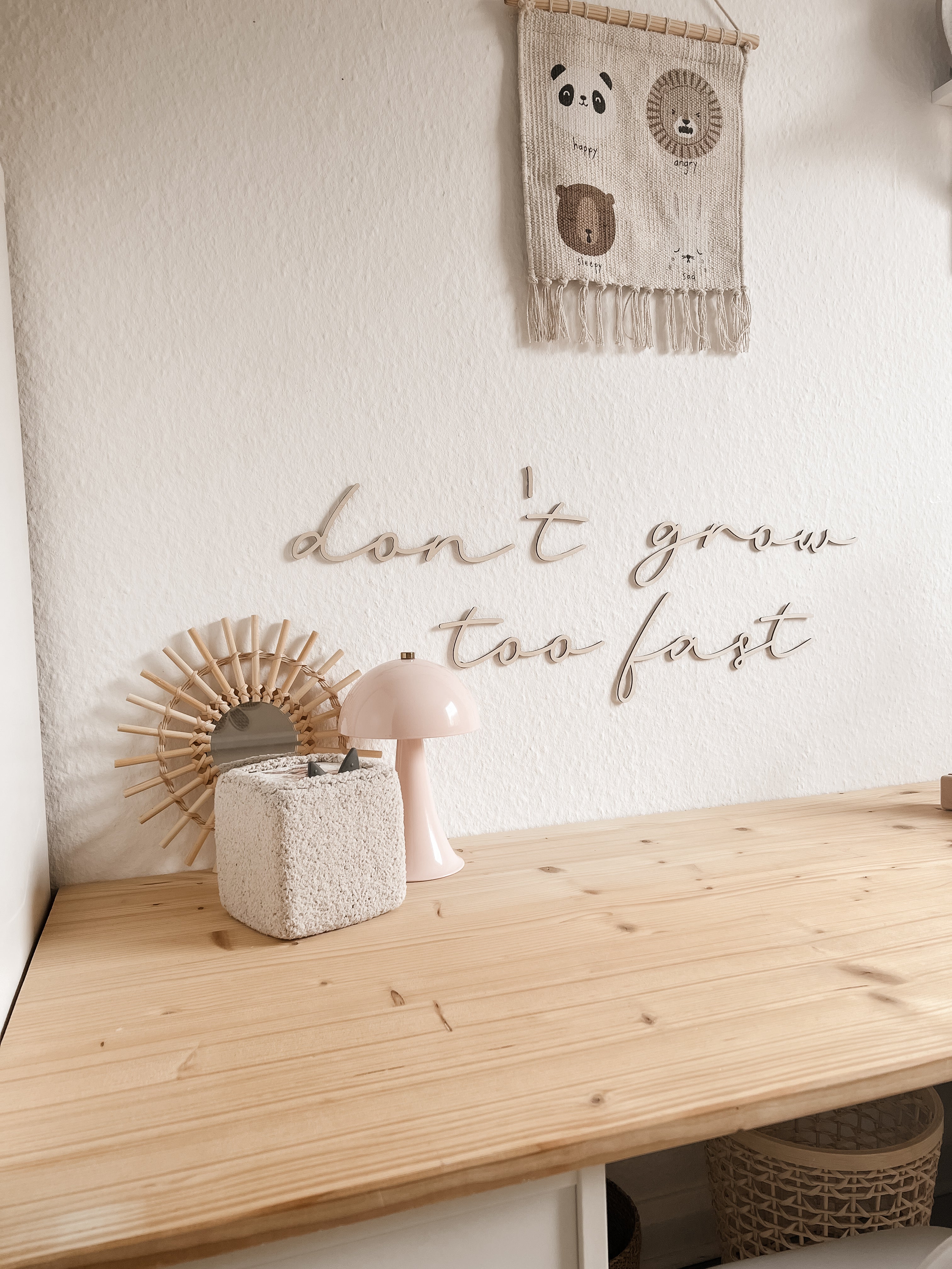 Schriftzug - don‘t grow too fast - BohoWildflowerVibes