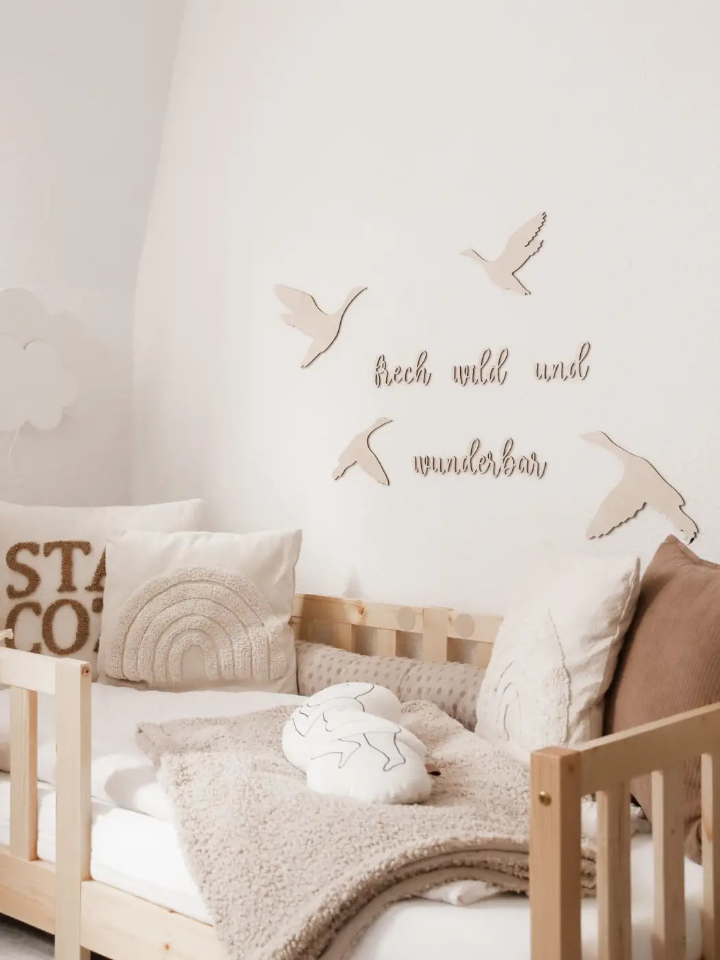 Schriftzug - frech wild und wunderbar - BohoWildflowerVibes