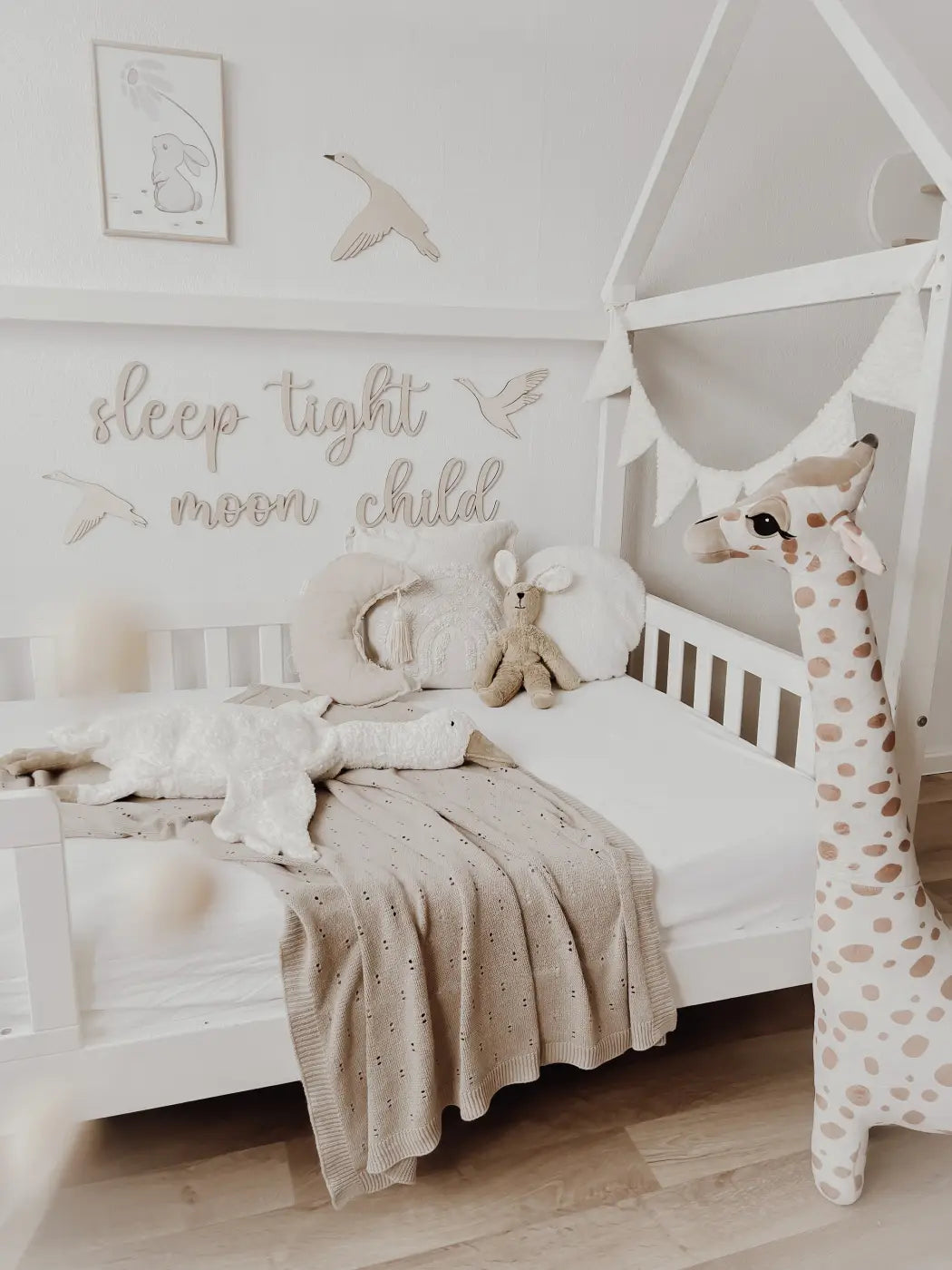Schriftzug- sleep tight moon child - BohoWildflowerVibes