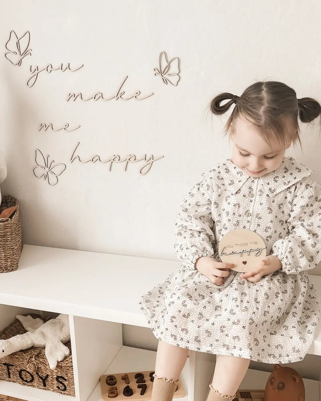 Schriftzug - you make me happy