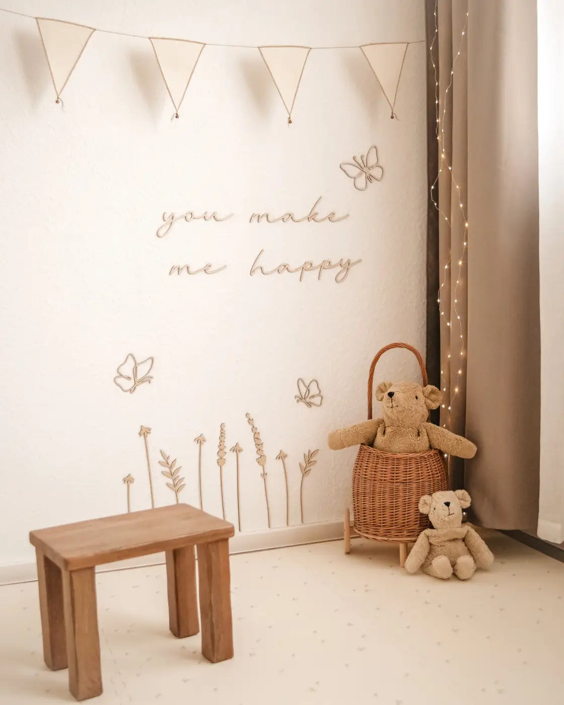 Schriftzug - you make me happy