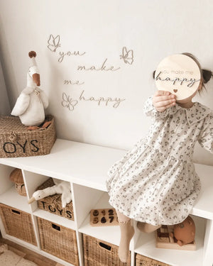 Schriftzug - you make me happy