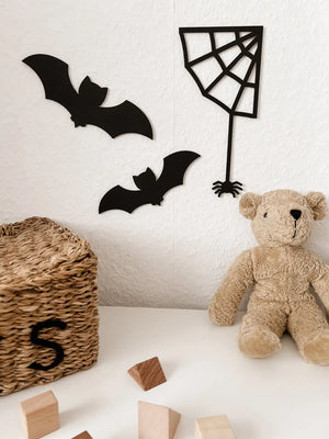 Spinnennetz Birke Nussbraun Schwarz