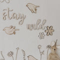 Schriftzug - stay wild - BohoWildflowerVibes