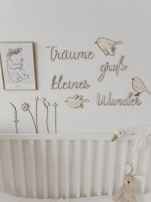 Schriftzug- Träume groß kleines Wunder - BohoWildflowerVibes