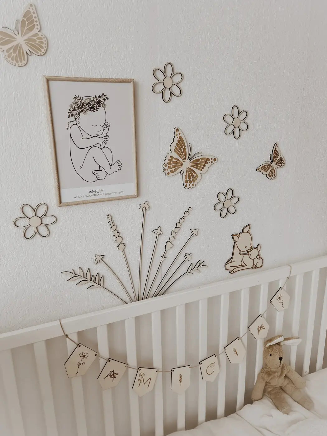 Wildblumen aus Holz - BohoWildflowerVibes